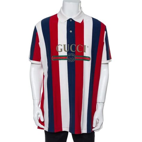 gucci polo baiadera|Gucci jersey t shirt.